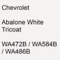 Preview: Chevrolet, Abalone White Tricoat, WA472B / WA584B / WA486B.